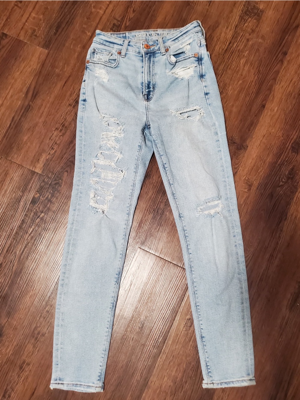 American Eagle Outfitters, Light Blue Skinny Jeans, Size 00 Regular, Stretch